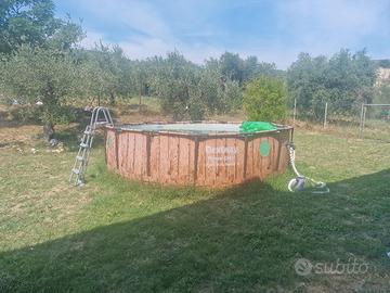 piscina fuoriterra 5x5x1,20