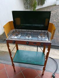 fornello 3 fuochi con supporto