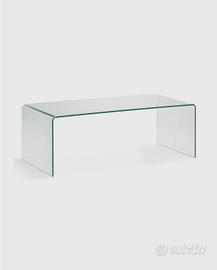 Tavolino da salotto in vetro