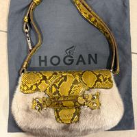 Borsa Tod’s in pitone e pelliccia