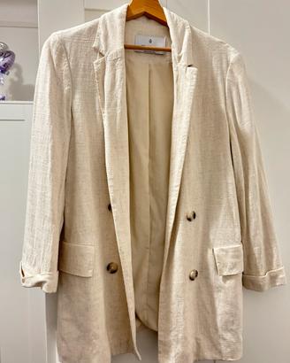 Blazer beige Stradivarius – taglia M