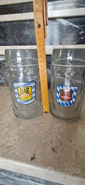 Coppia Boccali Birra B&E Memmingen Vintage 0,5L