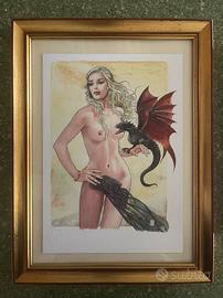 Omaggio a Emilia Clarke di Milo Manara