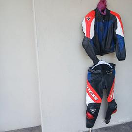 Tuta da moto in pelle Dainese tg. 46