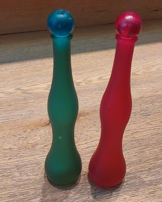 bottiglie in vetro colorato
