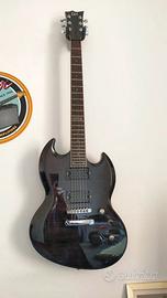 LTD Viper 200 FM – top Acero fiammato