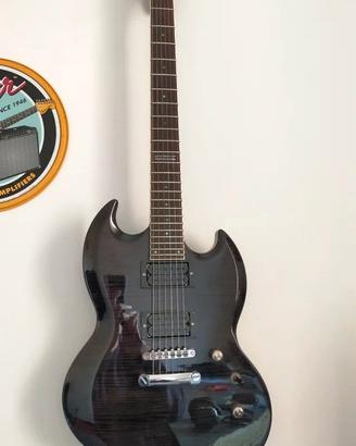 LTD Viper 200 FM – top Acero fiammato