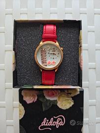 Orologio Didofà da donna, rosso e oro