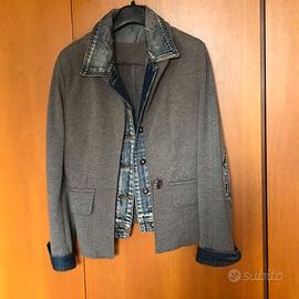 Blazer/giacca in jeans e pile
