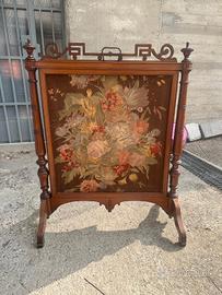 paravento vintage con 2 arazzi 