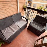 Divano e poltrona balcone giardino