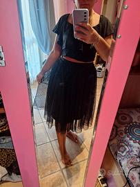 🖤 Gonna Motivi nera a pois – Taglia M 🖤