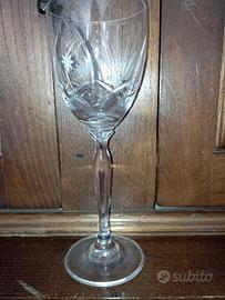 servizio completo bicchieri cristallo di Boemia 