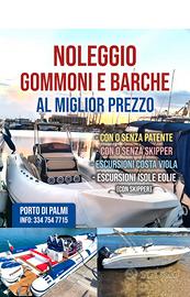 Noleggio gommoni e barche