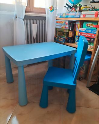 Mammut Ikea Tavolo+ sedia bambino 