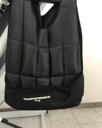 Gilet zavorrato 10 kg modulabile