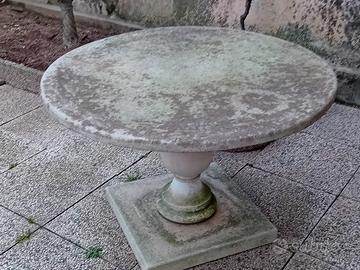 tavolo da giardino in graniglia  anni 90