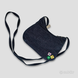 Borsetta MINI Jeans Con Ricamo Fiori – Stile 2000