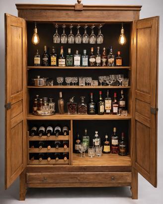 armadio antico mobile bar vintage 
