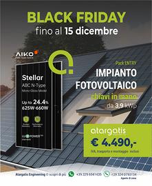 Impianto Fotovoltaico 3,90 kW chiavi in mano