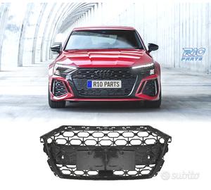 GRIGLIA AUDI A3 8Y 20- LOOK RS3 NERO LUCIDO