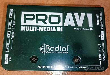 RADIAL PRO AV1 - Direct Box Multimediale passiva