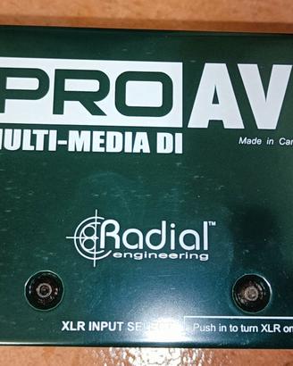 RADIAL PRO AV1 - Direct Box Multimediale passiva