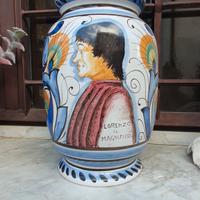 Grande vaso ceramica vintage marchio R.R.