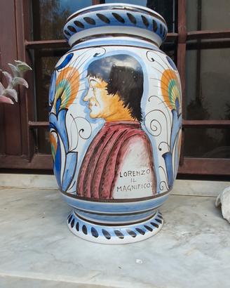 Grande vaso ceramica vintage marchio R.R.