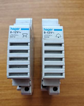 Set Hager suoneria e ronzatore 8-12v~