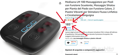 Massaggiatore piedi e gambe Medisana NUOVO