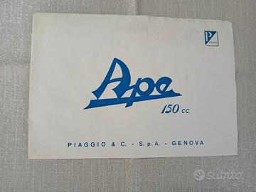 Depliant Ape 150 cc