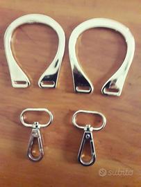 Accessori in acciaio dorato per borse 