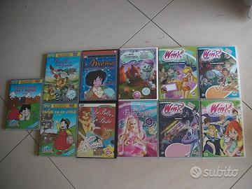 DVD delle Winx, Barbie, Momo, Heidi