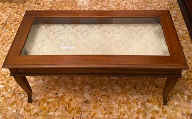 Tavolino rettangolare a bacheca