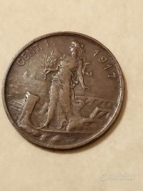 1 centesimo prora 1917 - NC - Vittorio Emanuele II