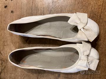 Ballerine bianche Mauro Leone