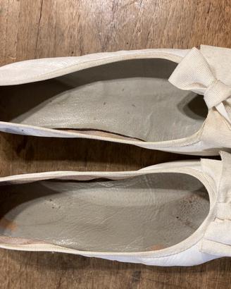 Ballerine bianche Mauro Leone