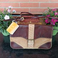 borsa vera pelle e camoscio B.cavalli