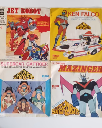 45 GIRI SIGLE TV CARTONI GIAPPONESI ROBOT