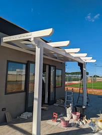 gazebo pergolati  in legno lamellare