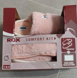 kit di pantofole e borsa calda elettrica 