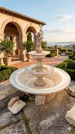 fontana da giardino in pietra 