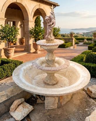 fontana da giardino in pietra 