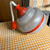 Lampadario anni 70'con circolina 32 Watt.