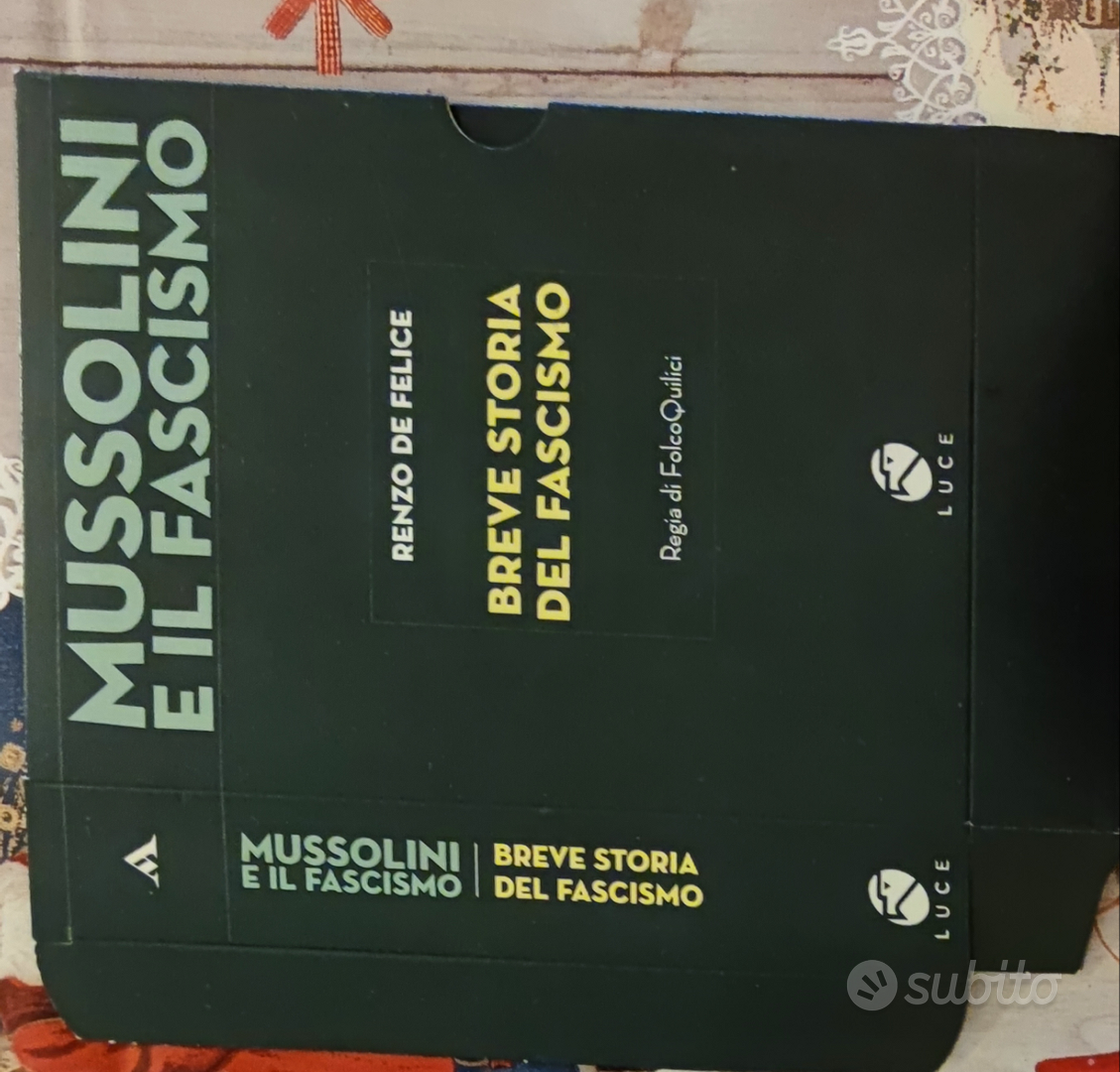 Mussolini e il fascismo 2 DVD - Renzo De Felice - Musica e Film In vendita  a Campobasso