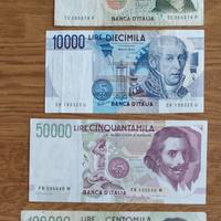 banconote 174.000 LIRE diversi tagli+assegno 100L