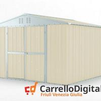 Box struttura lamiera Acciaio 327x307cm avorio