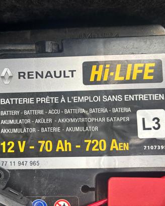 RENAULT HI LIFE 12v 70ah 720A L3 EFB