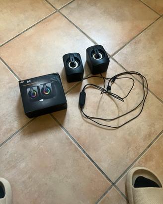 Casse per PC A2 con LED RGB 🎵